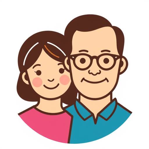 Pictogram van een familiegezicht voor portretfotografie
